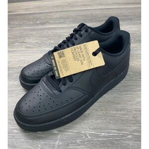 Nike COURT VISION‎ LOW NEXT NATURE TRIPLE BLACK (DH2987 002) Sz 12